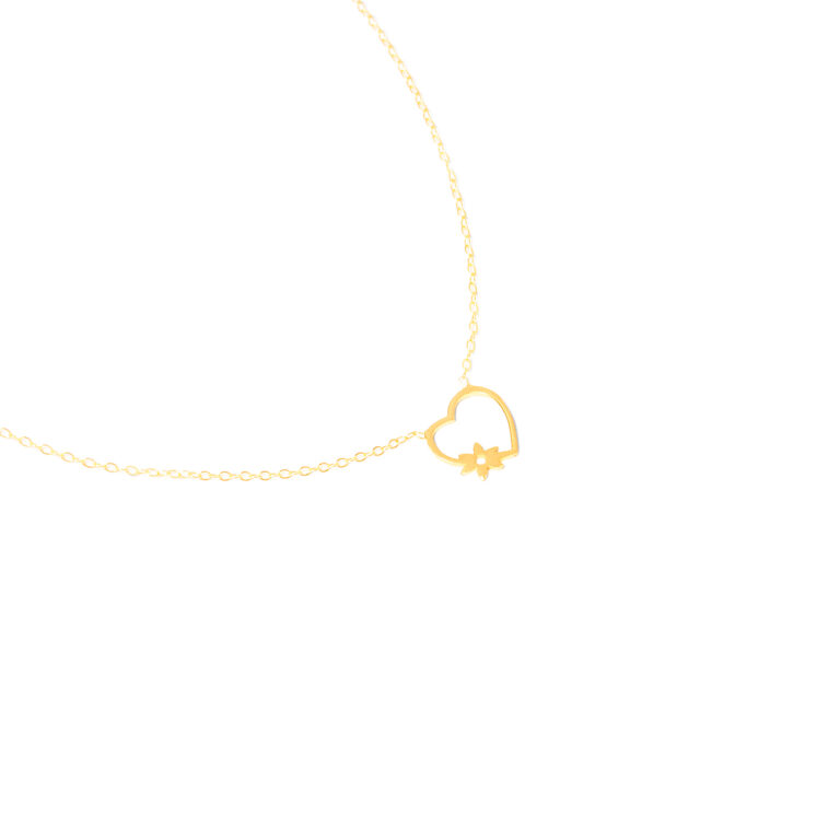 گردنبند طلا شکوفه عشق گالری طلا پرسته