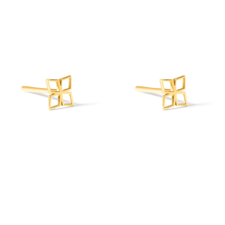 گوشواره طلا گل لاران گالری طلا پرسته