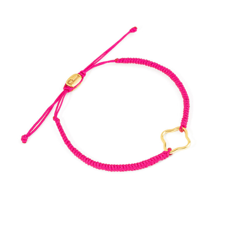 دستبند طلا بافت ونکلیف تو خالی گالری طلا پرسته