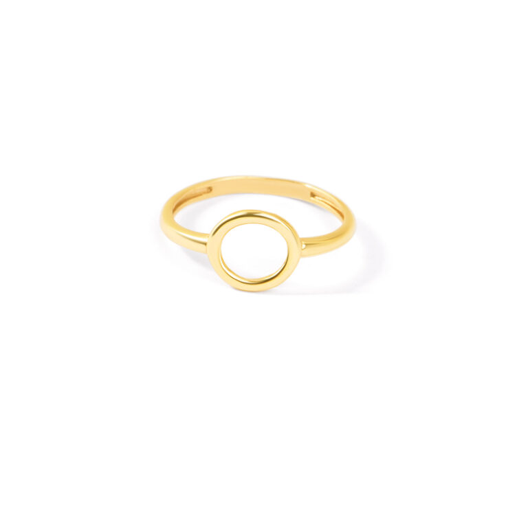 انگشتر طلا دایره تو خالی گالری طلا پرسته