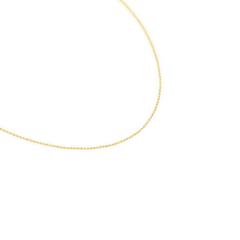 گردنبند طلا توپی ریز گالری طلا پرسته