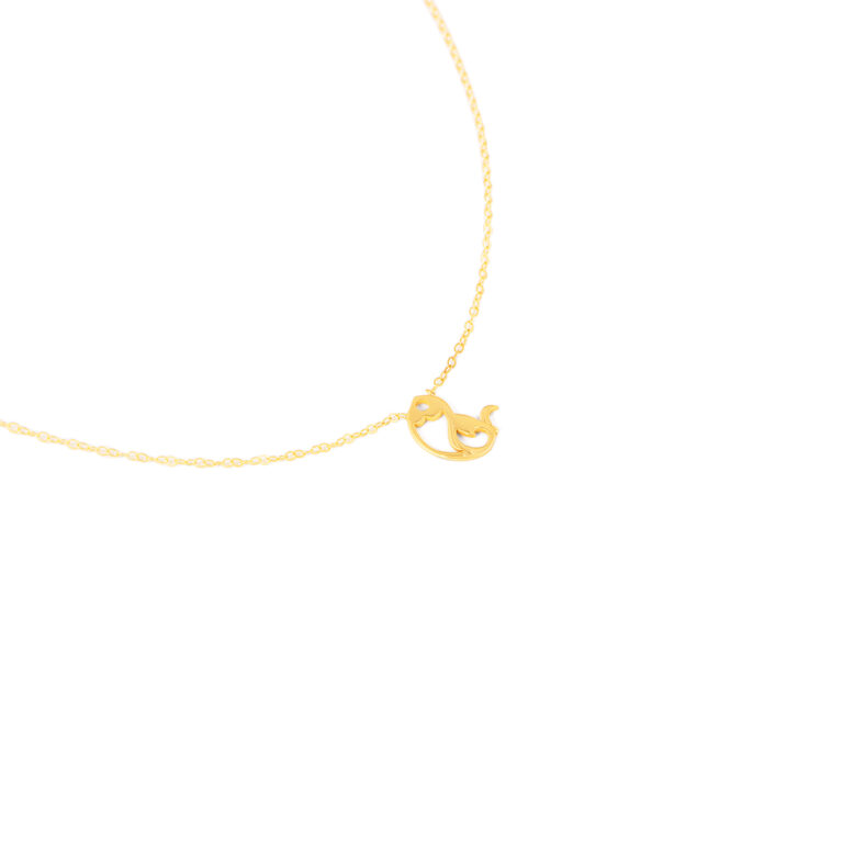 گردنبند طلا ماهی گالری طلا پرسته