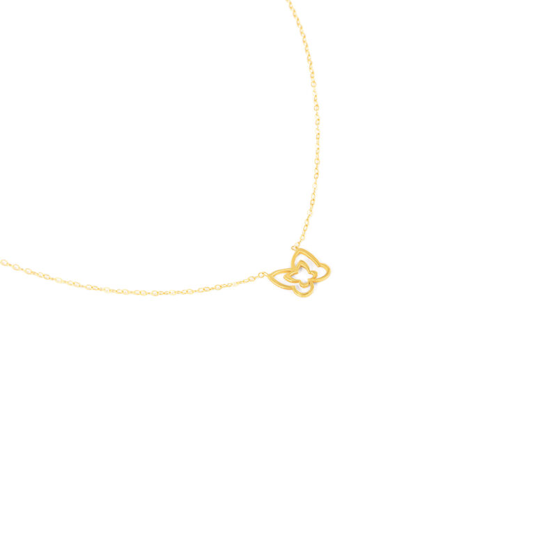 گردنبند طلا پروانه گالری طلا پرسته