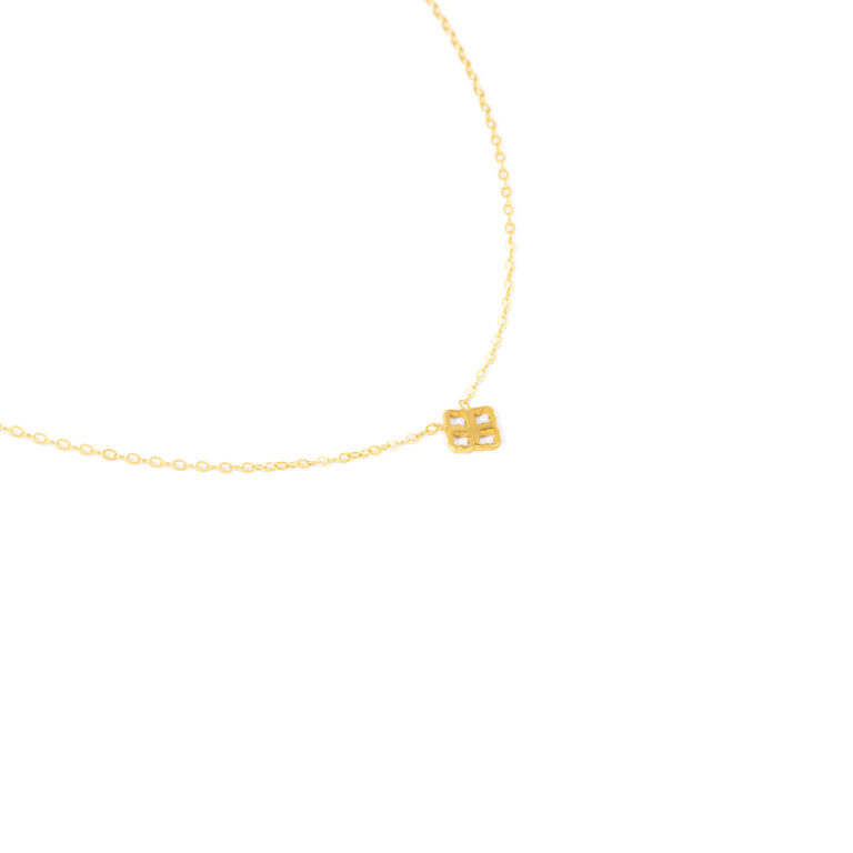 گردنبند طلا لوزی ونکلیف کوچک گالری طلا پرسته