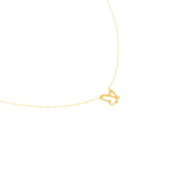 گردنبند طلا پروانه گالری طلا پرسته