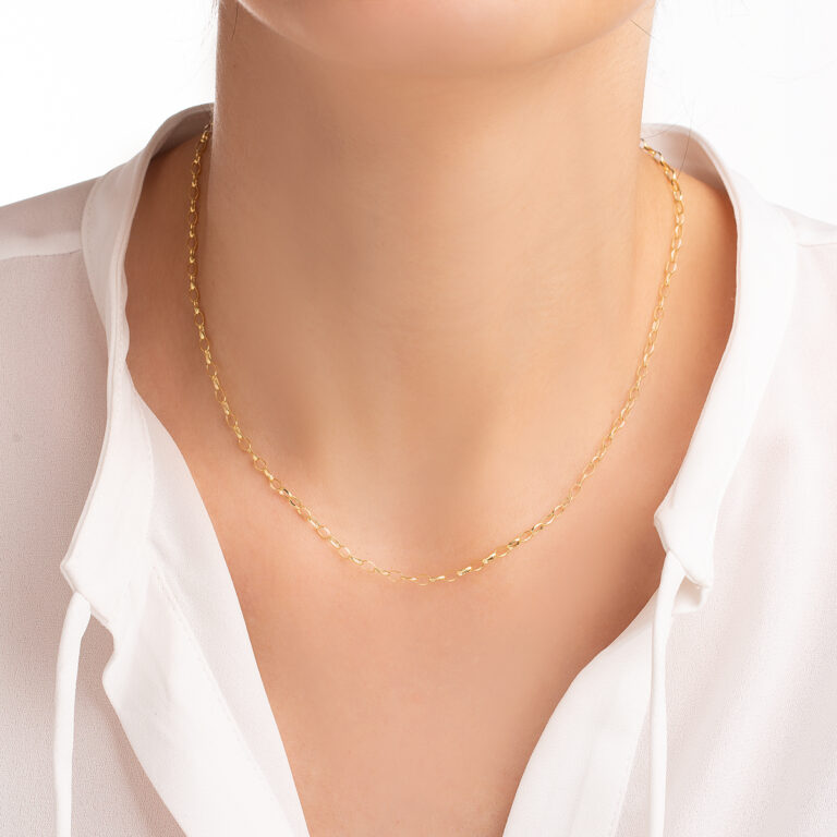 گردنبند طلا زنجیری برناکا گالری طلا پرسته