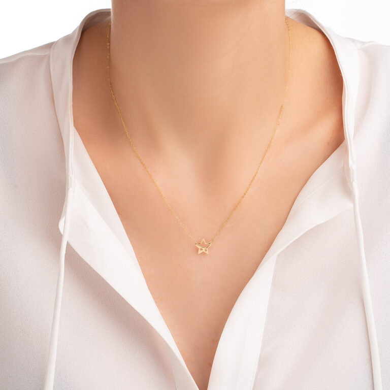 گردنبند طلا ستاره گالری طلا پرسته