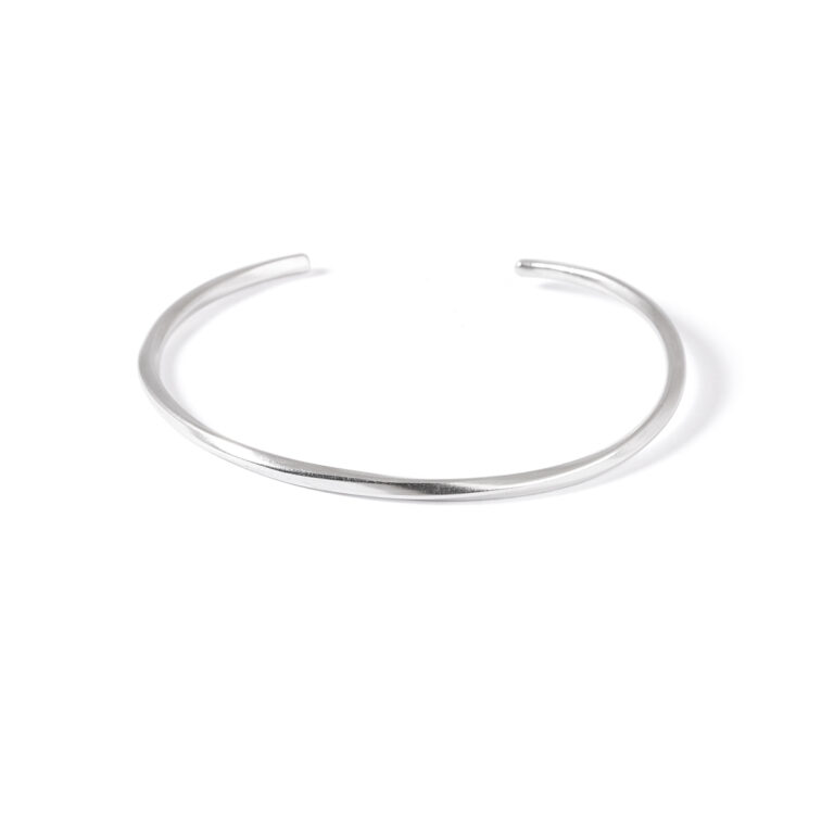 بنگل نقره پیچ گالری طلا پرسته