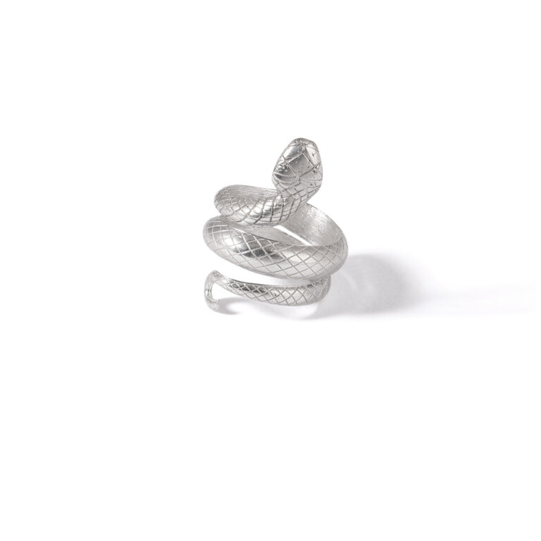 انگشتر نقره مار گالری طلا پرسته