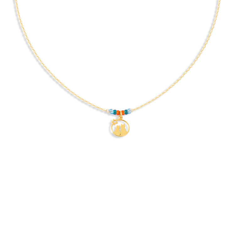 گردنبند طلا گربه های اشرافی گالری پرسته