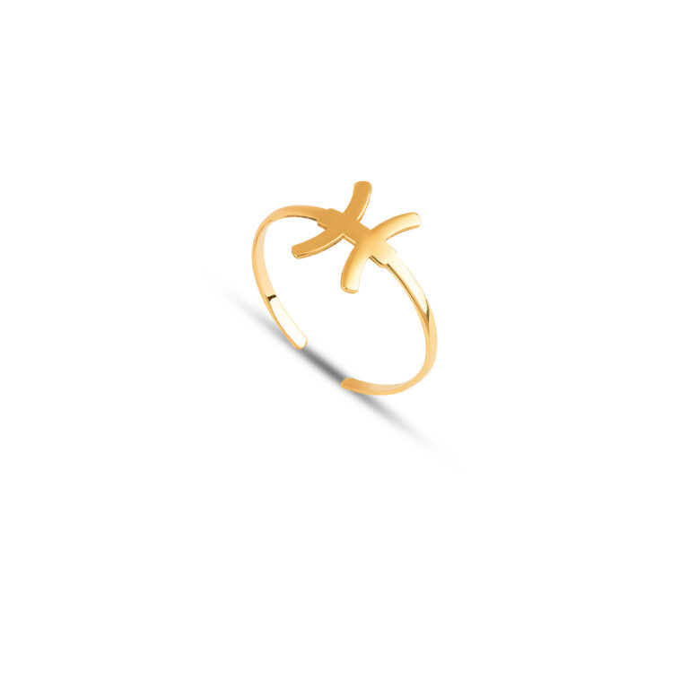 انگشتر طلا ساین ماه اسفند گالری پرسته