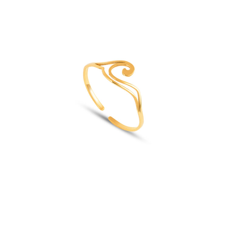 انگشتر طلا موج گالری پرسته