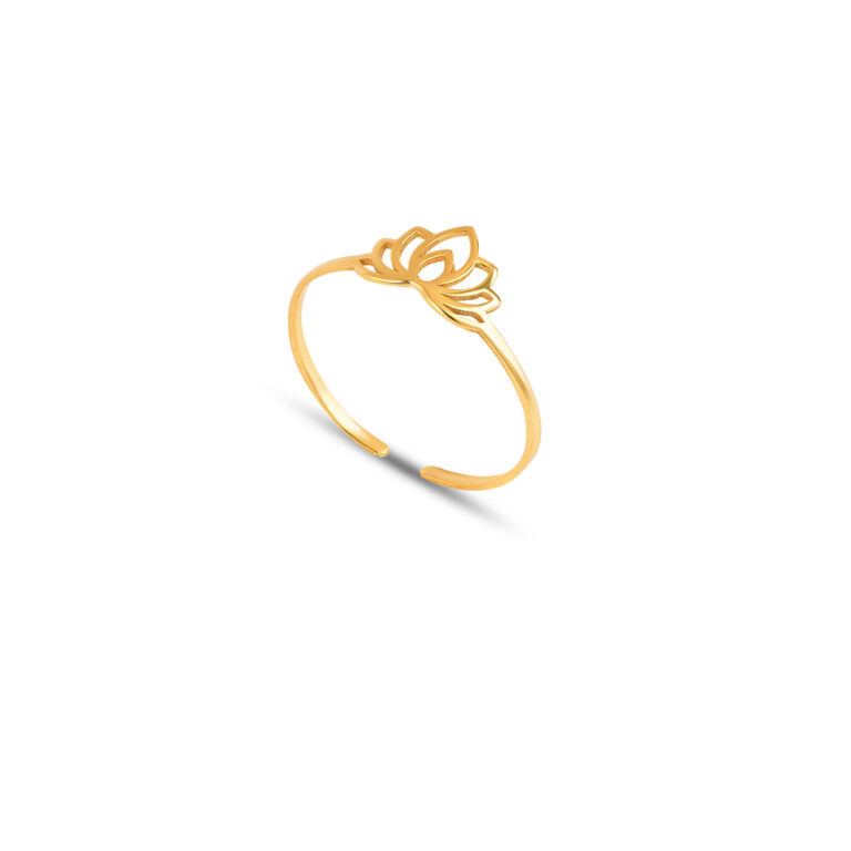 انگشتر طلا لوتوس گالری پرسته