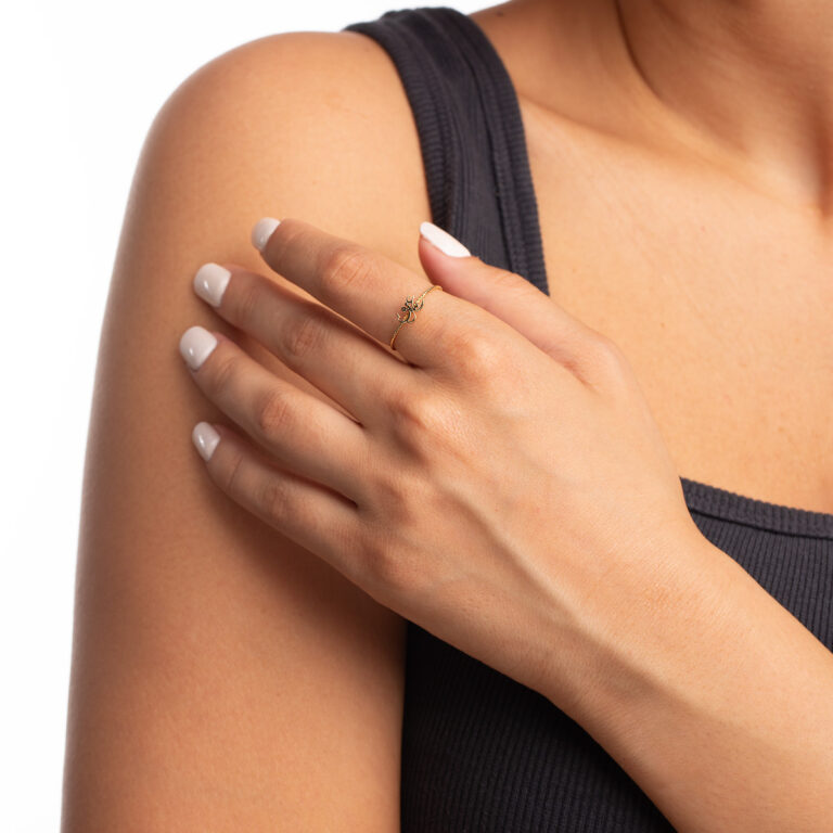 انگشتر طلا توپی عشق