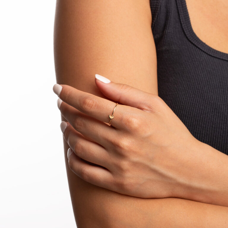 انگشتر طلا ماه حلالی گالری پرسته