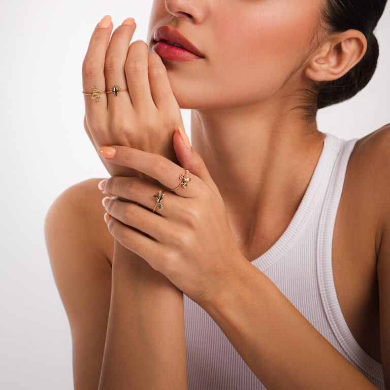 انگشتر طلا بامبی گالری پرسته