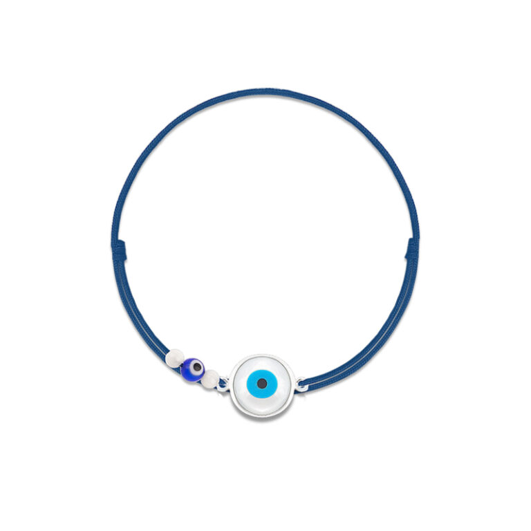 دستبند نقره بافت چشم گالری پرسته