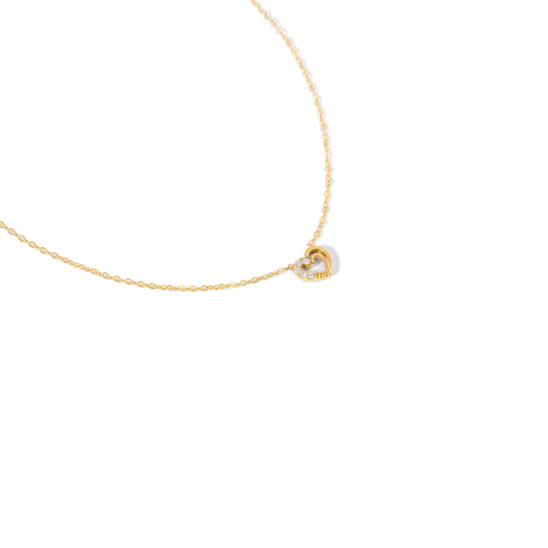 گردنبند طلا قلب Pure Love گالری طلا پرسته