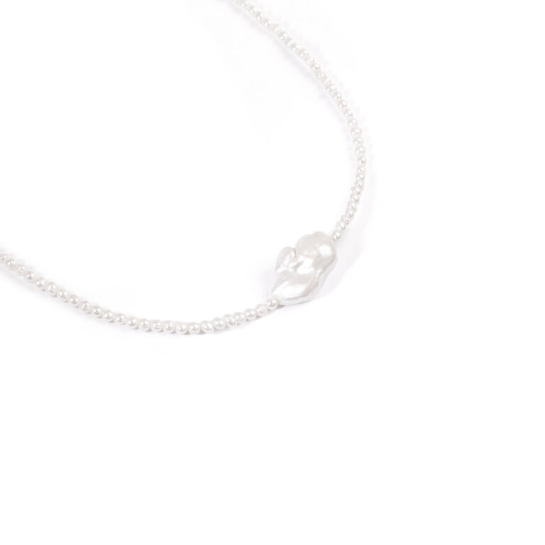 گردنبند طلا مروارید اِستون گالری طلا پرسته