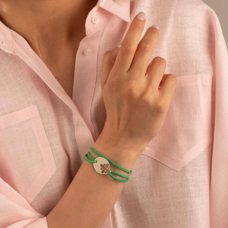 دستبند نقره اسلیمی بهار گالری پرسته