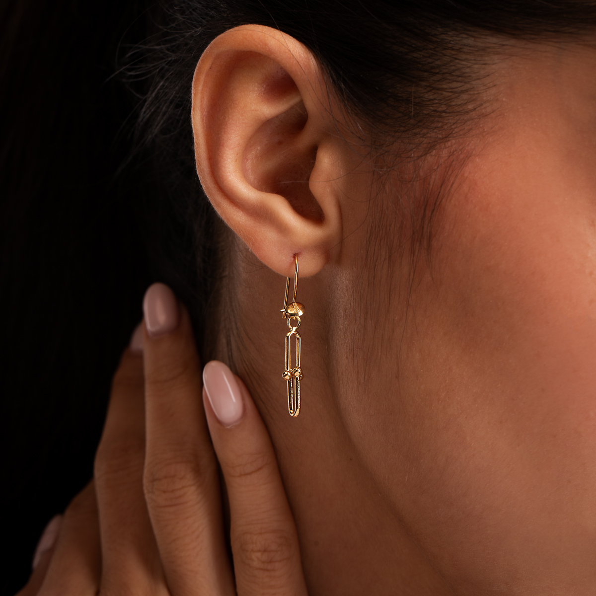 گوشواره طلا عصایی تیفانی گالری پرسته