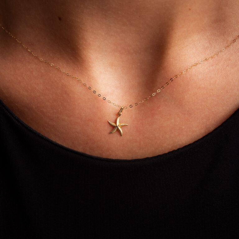 آویز طلا ستاره دریایی گالری طلا پرسته