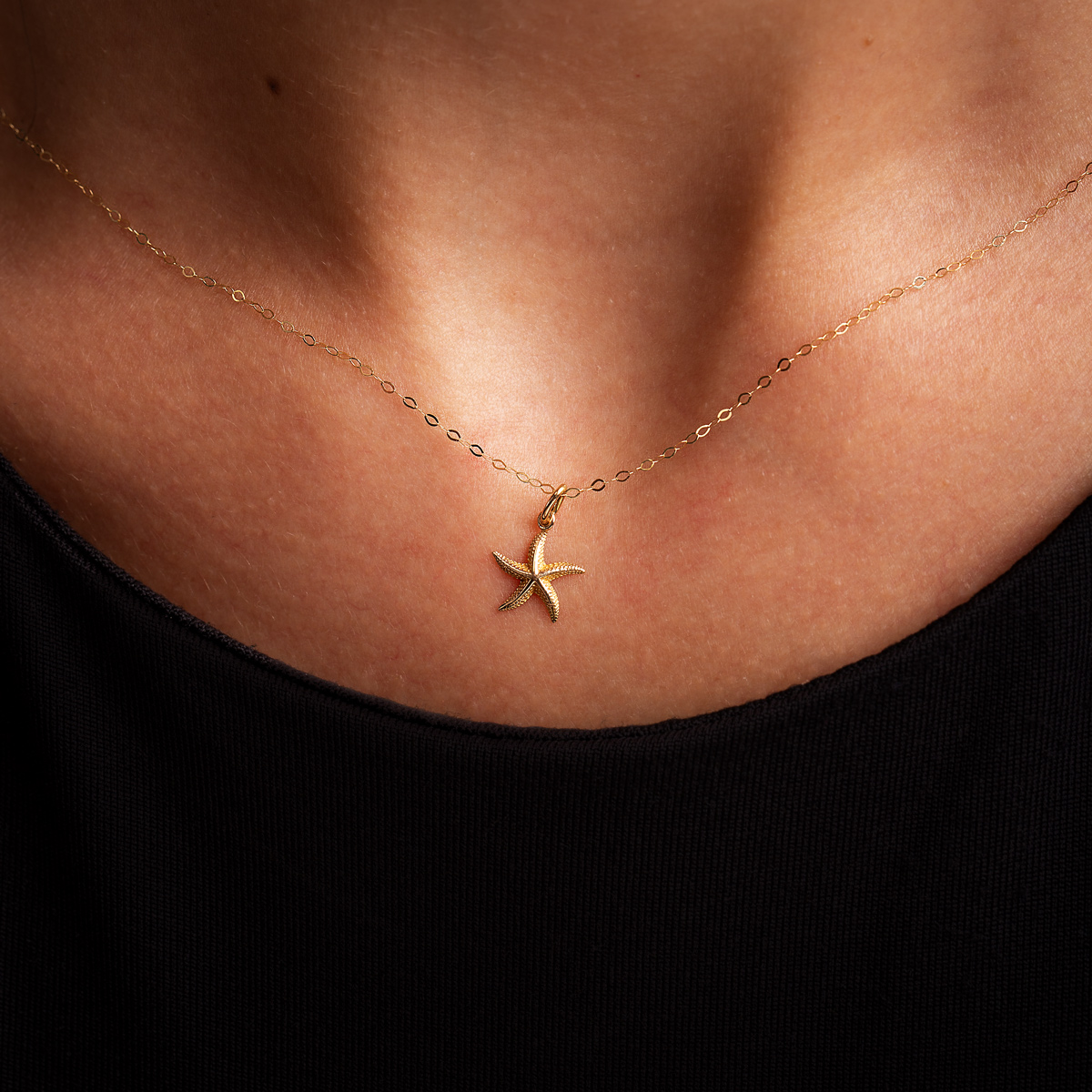 آویز طلا ستاره دریایی گالری طلا پرسته