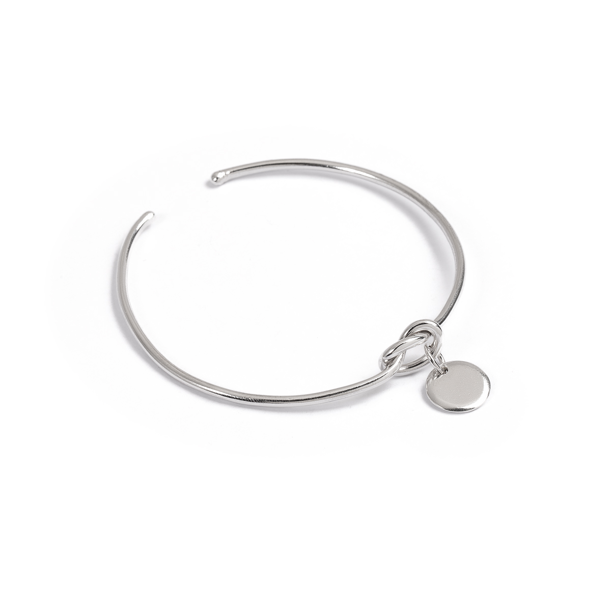 بنگل نقره راشل آویز دایره گالری طلا پرسته