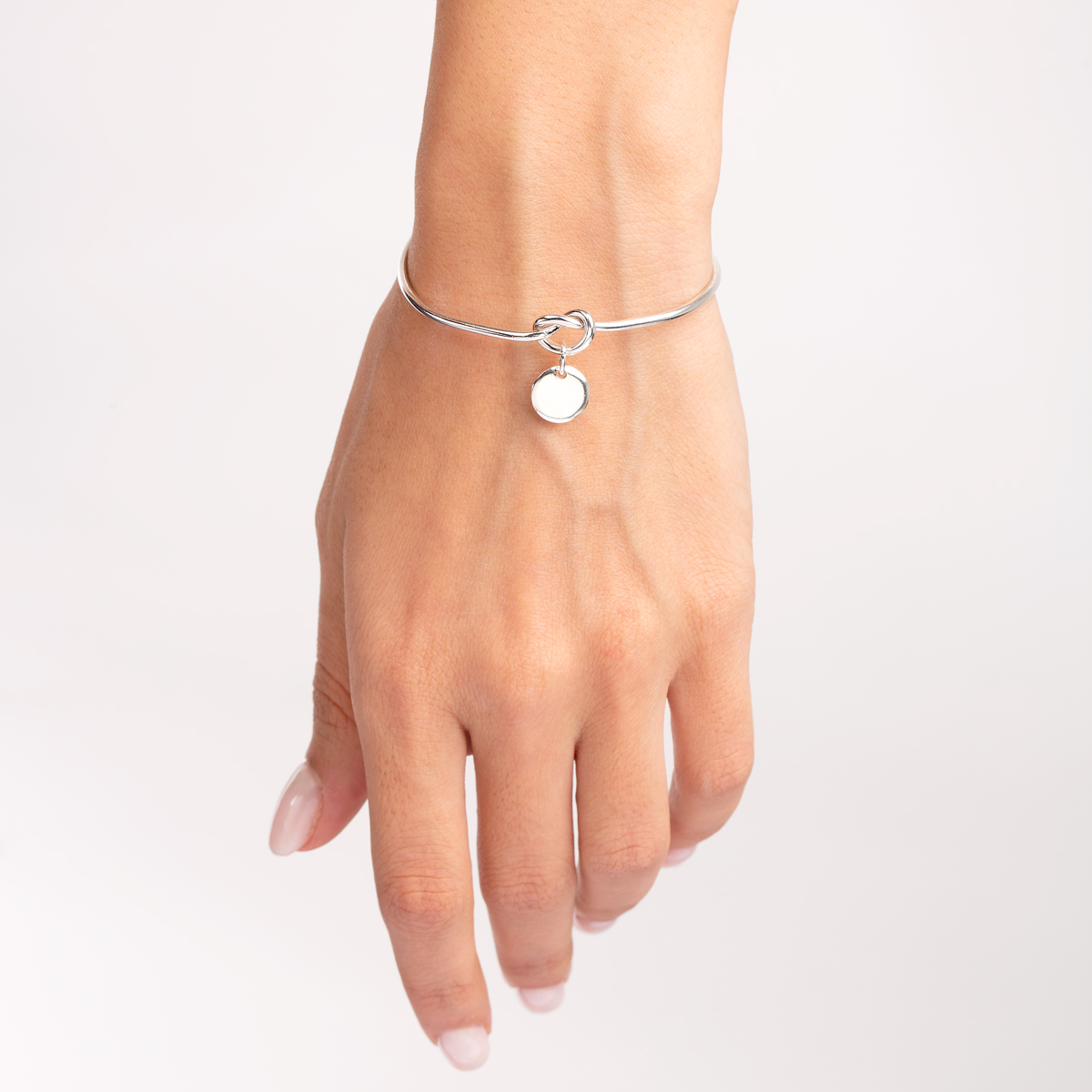 بنگل نقره راشل آویز دایره گالری طلا پرسته