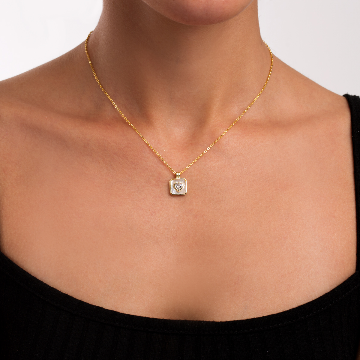 گردنبند نقره قلب آمستریس گالری طلا پرسته