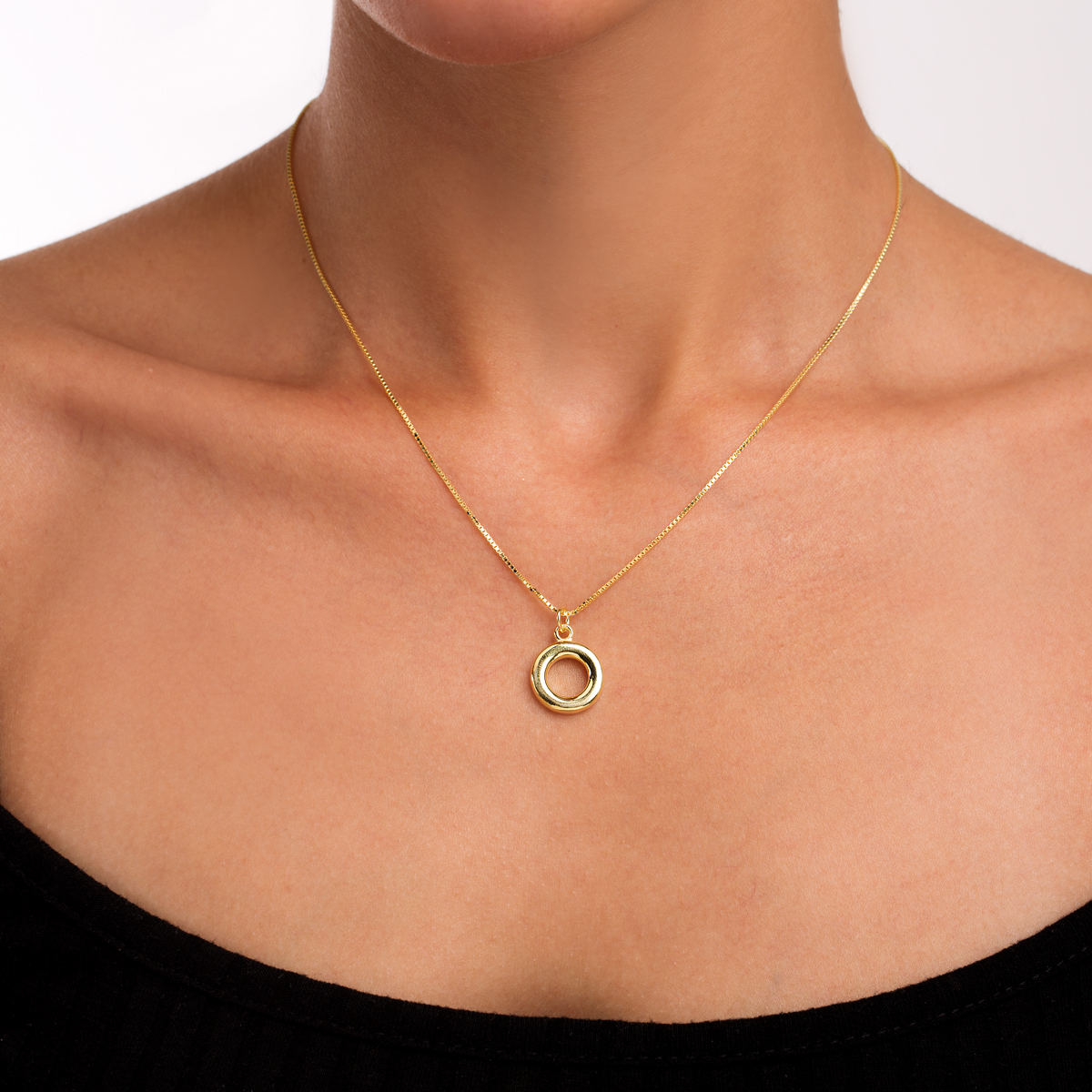 گردنبند نقره دایره گالری طلا پرسته