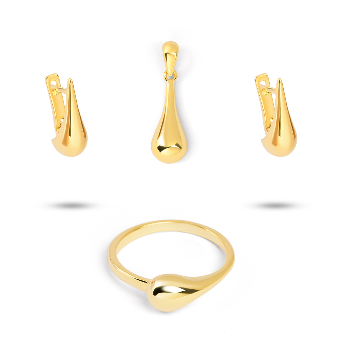 نیم ست نقره قطره گالری طلا پرسته