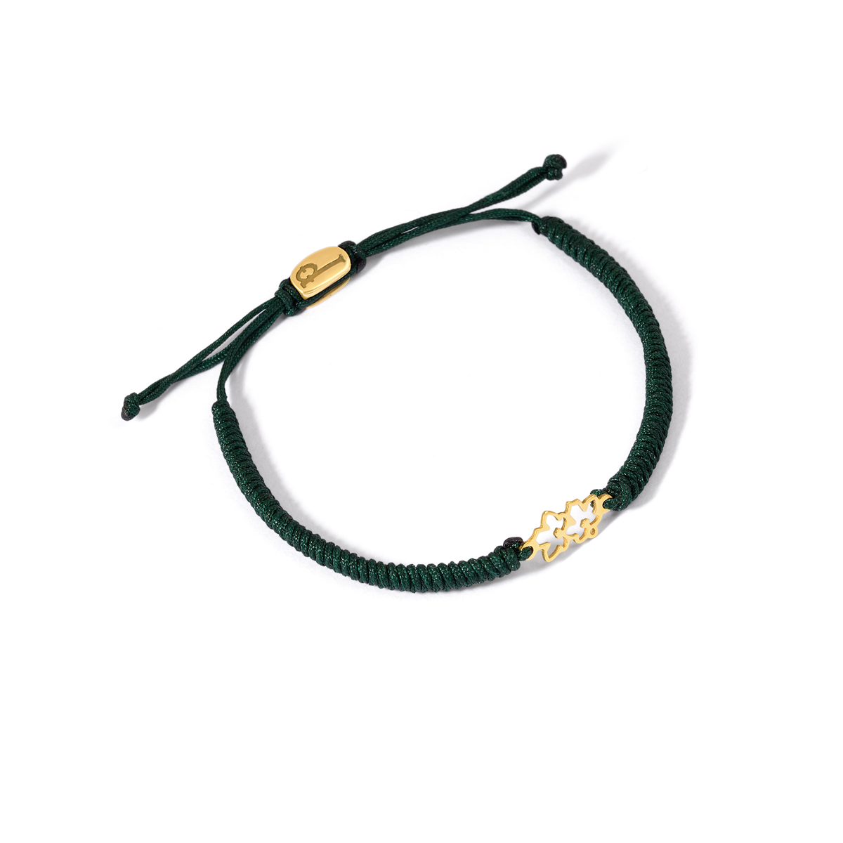 دستبند طلا بافت دو برگ گالری طلا پرسته