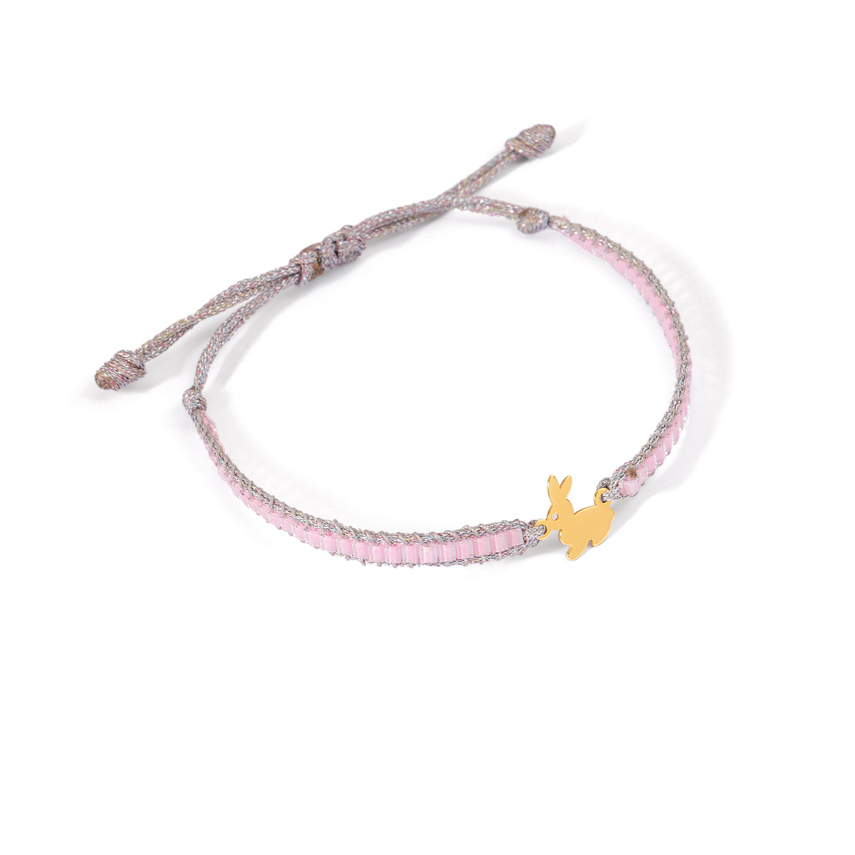 دستبند طلا بافت منجوقی خرگوش گالری طلا پرسته