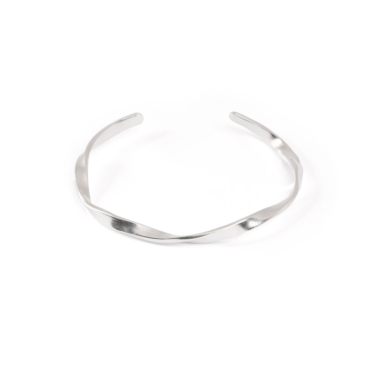 بنگل نقره پیچ سیلویا گالری طلا پرسته