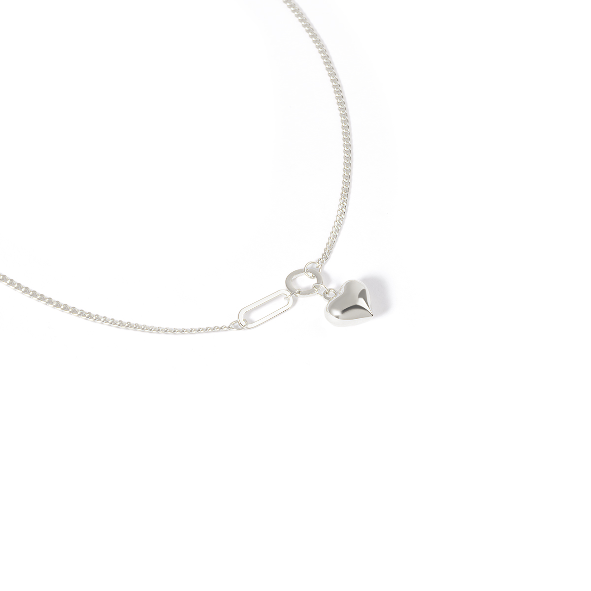 گردنبند نقره قلب هلینا گالری طلا پرسته