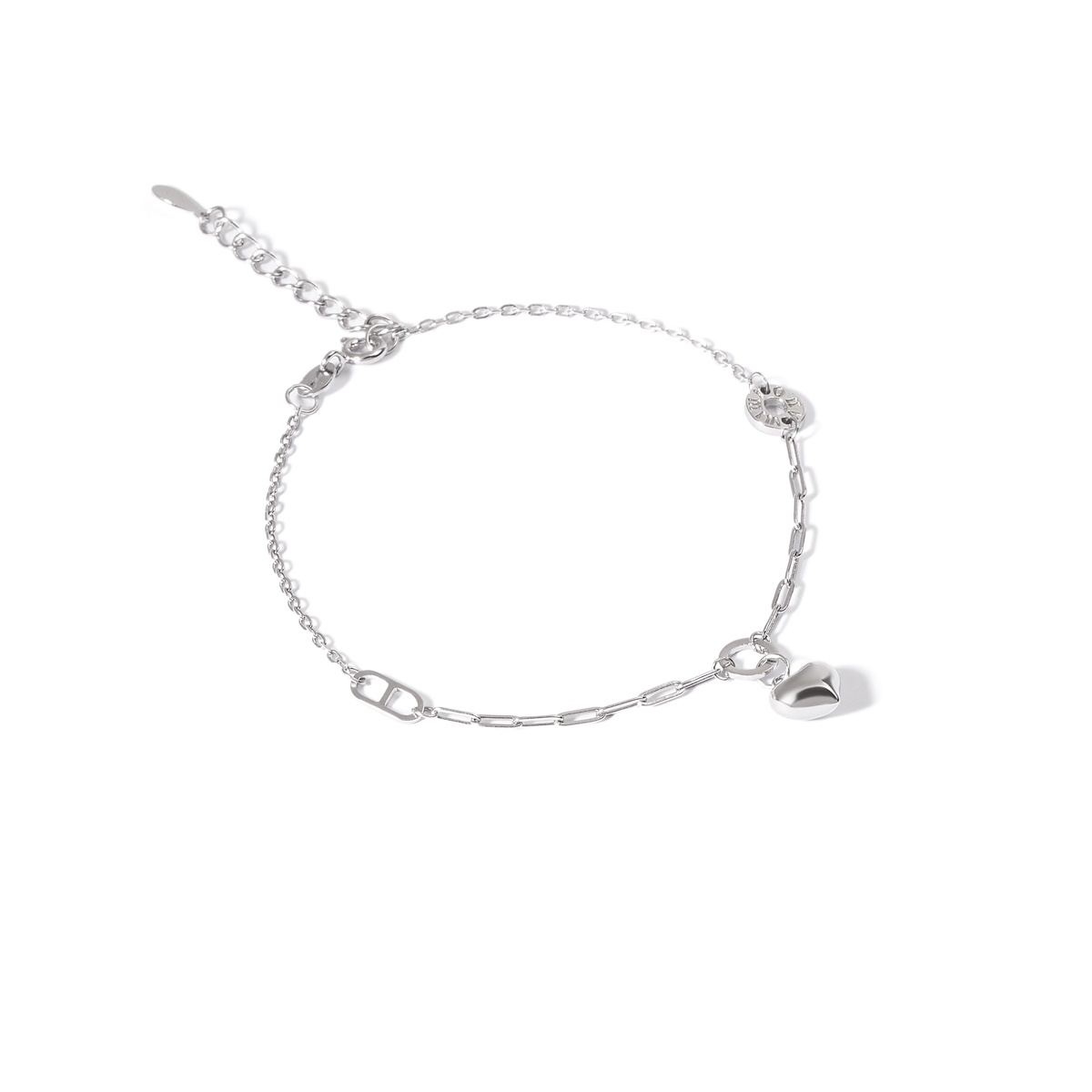 دستبند نقره حلقه قلب گالری طلا پرسته