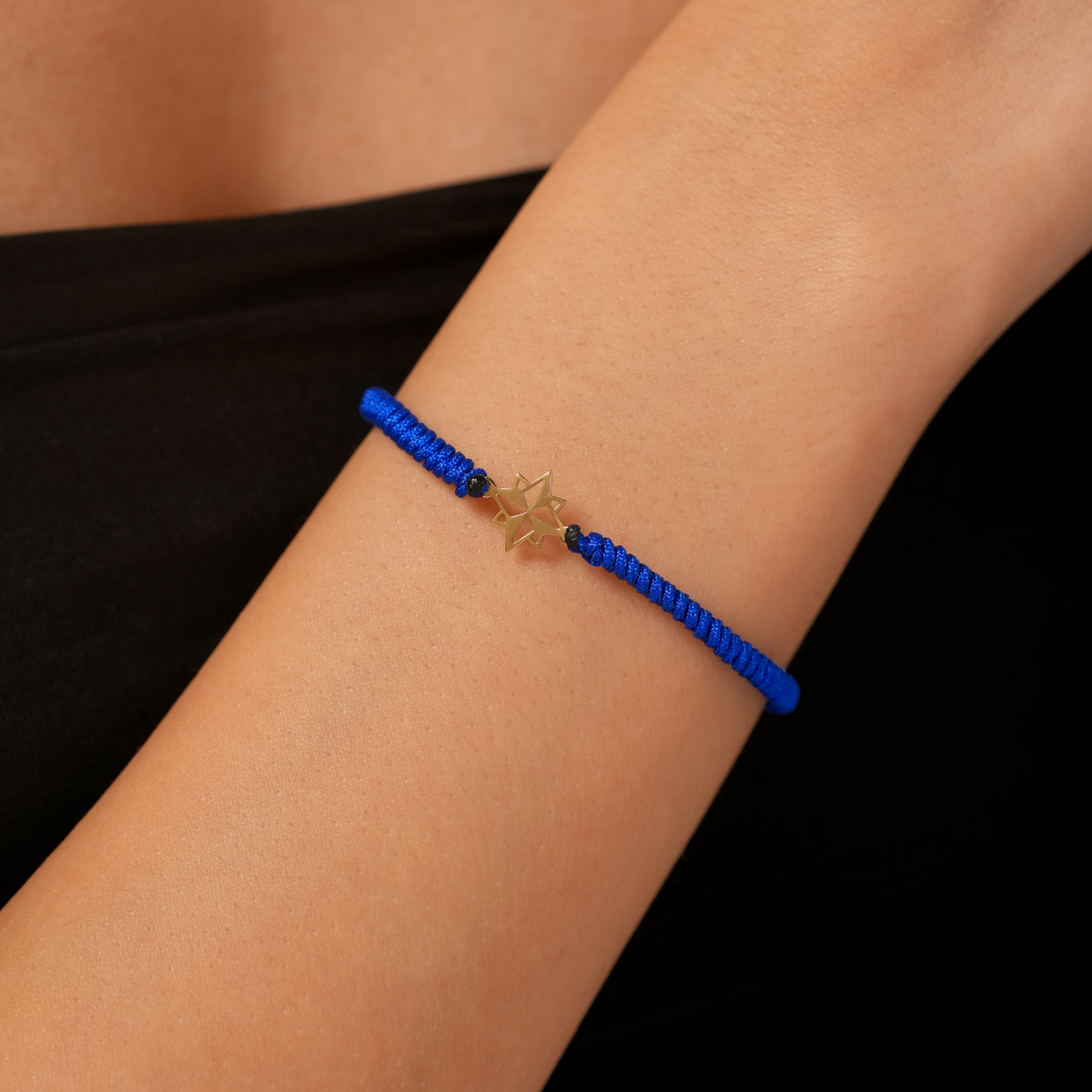 دستبند طلا بافت ستاره سولارا گالری طلا پرسته