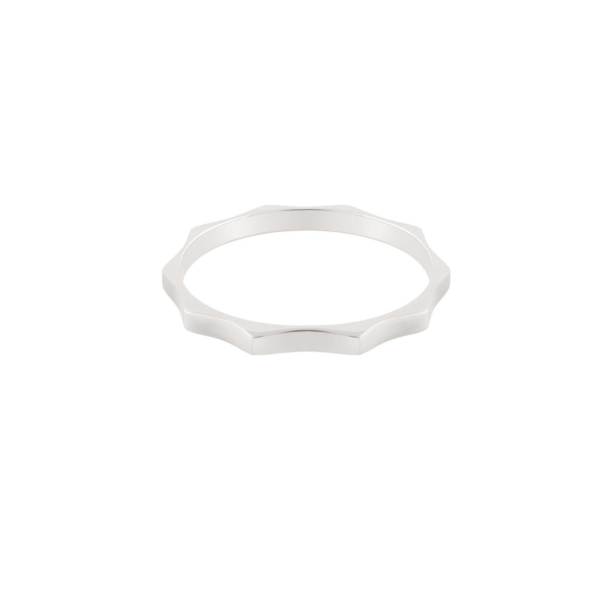 انگشتر نقره ده ضلعی گالری طلا پرسته