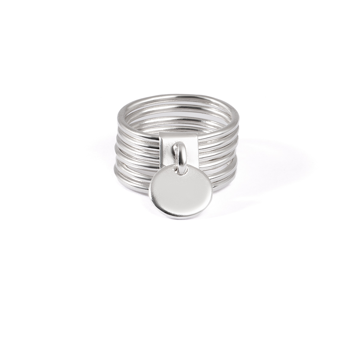 انگشتر نقره رینگز آویز دایره حکاکی گالری طلا پرسته