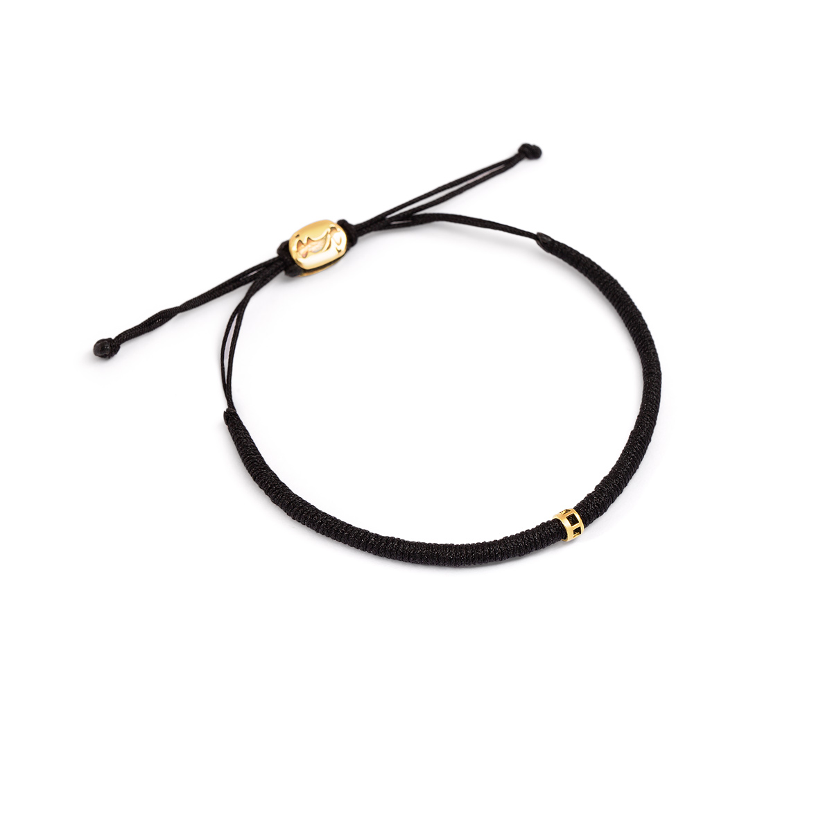 دستبند طلا بافت رینگ مربع تو خالی گالری طلا پرسته