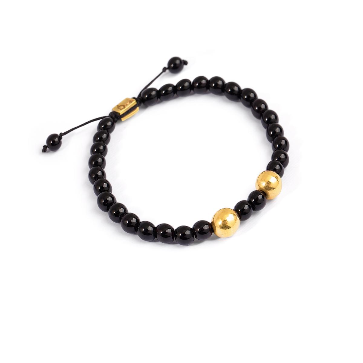 دستبند طلا سنگی دو گوی گالری طلا پرسته