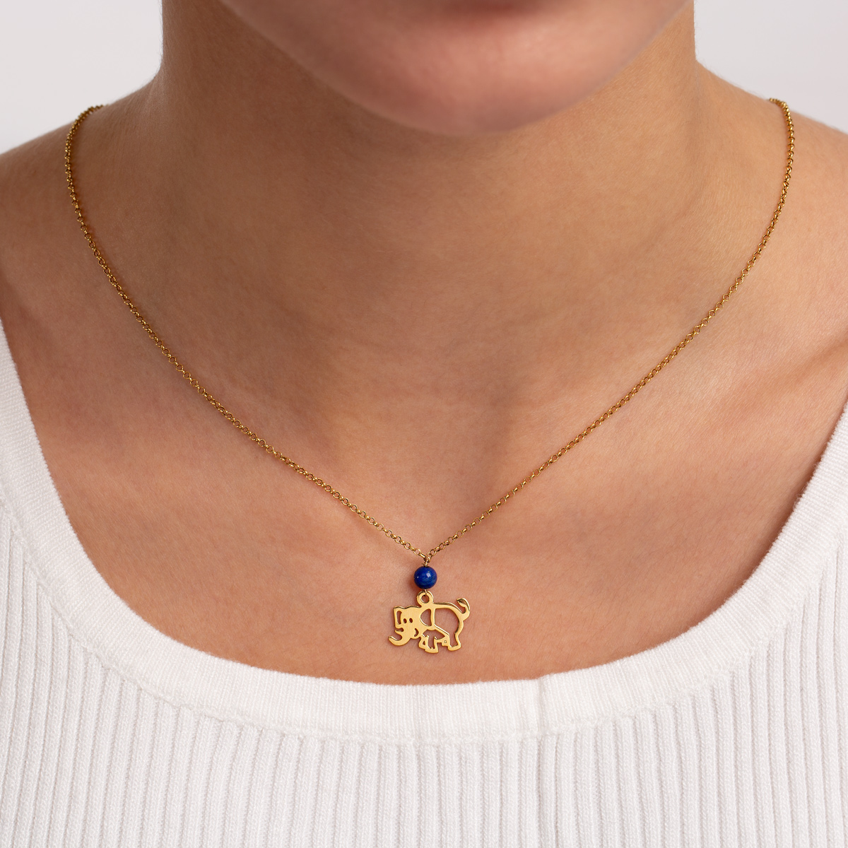 گردنبند طلا بچگانه فیل گالری طلا پرسته