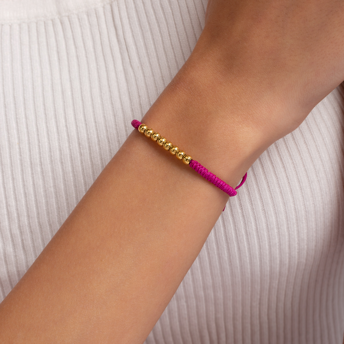 دستبند طلا بافت هشت گوی گالری طلا پرسته