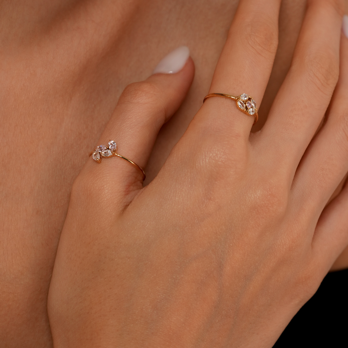 انگشتر طلا چهار مارکیز گالری طلا پرسته