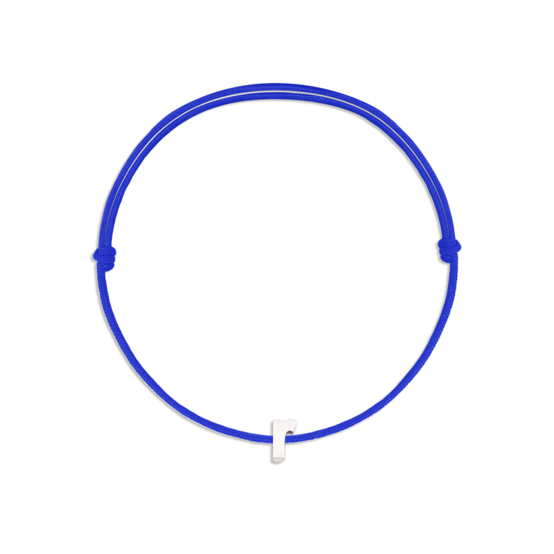 دستبند نقره بافت حرف r گالری طلا پرسته