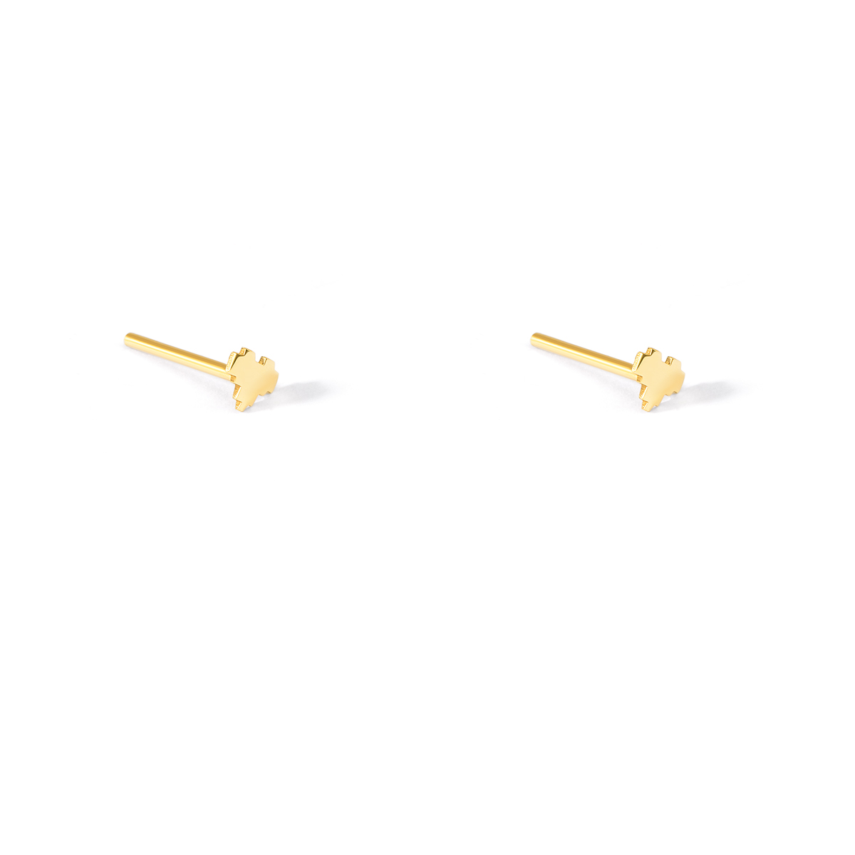 گوشواره طلا قلب پازلی گالری طلا پرسته