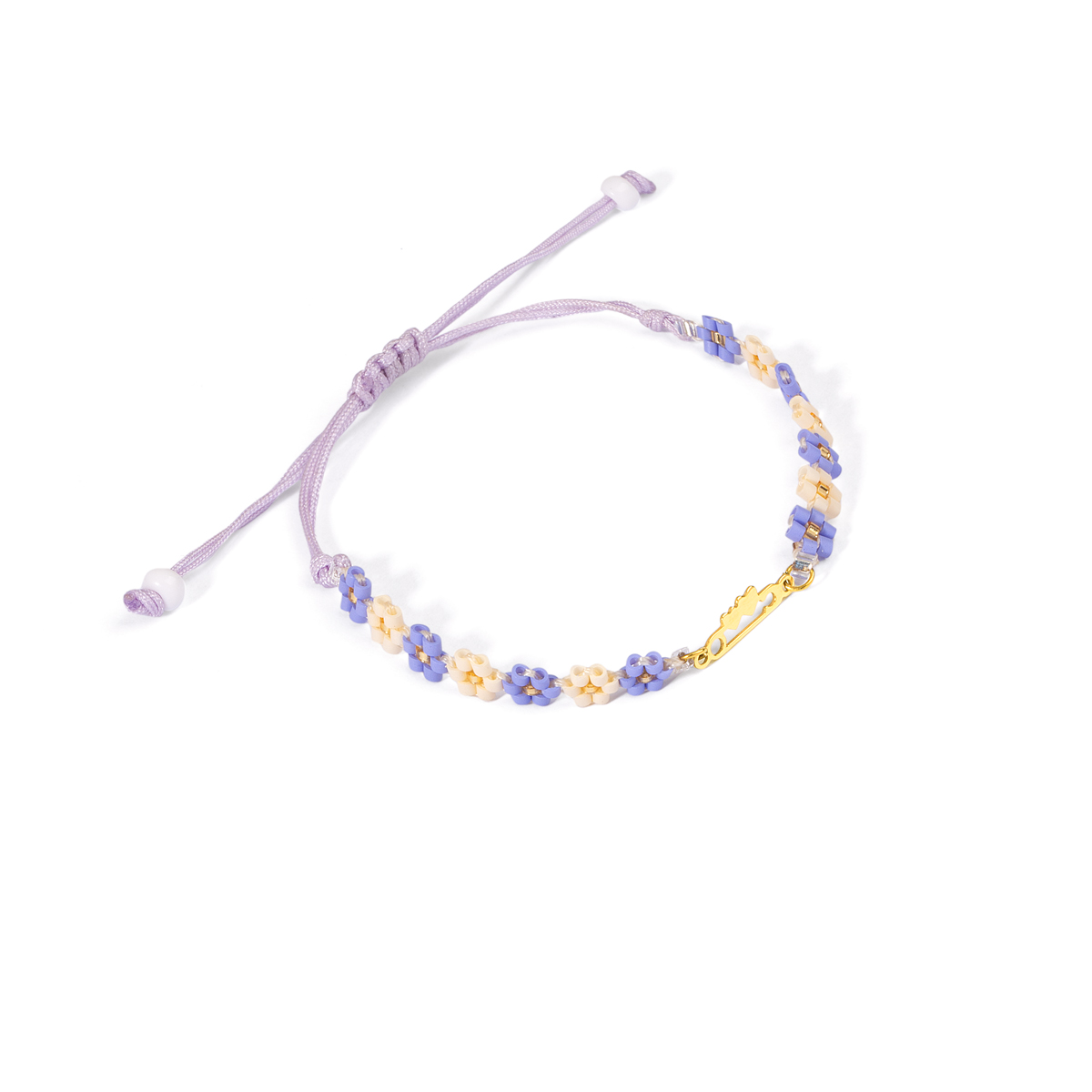 دستبند طلا بافت منجوقی سنجاق عشق گالری طلا پرسته