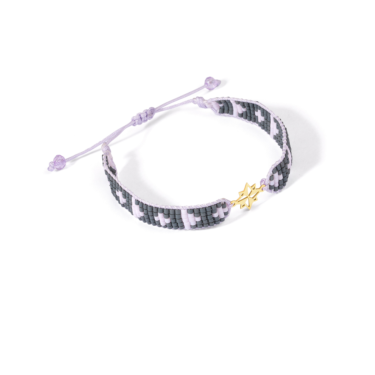 دستبند طلا بافت منجوقی ستاره گالری طلا پرسته