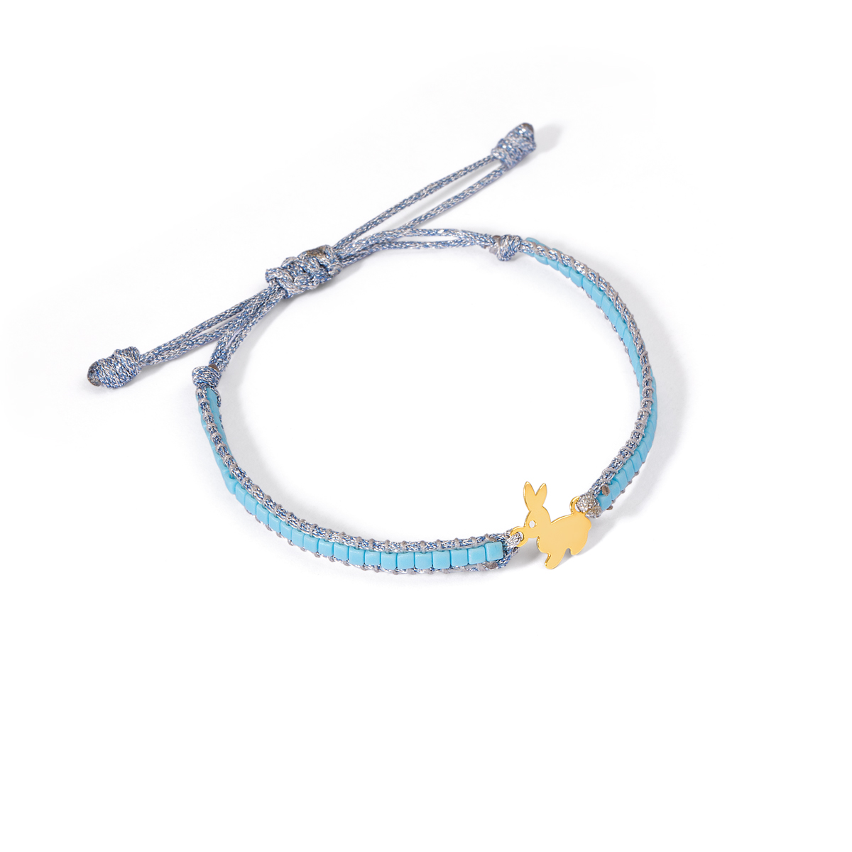 دستبند طلا بافت منجوقی خرگوش گالری طلا پرسته